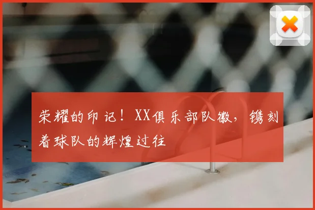 荣耀的印记！XX俱乐部队徽，镌刻着球队的辉煌过往